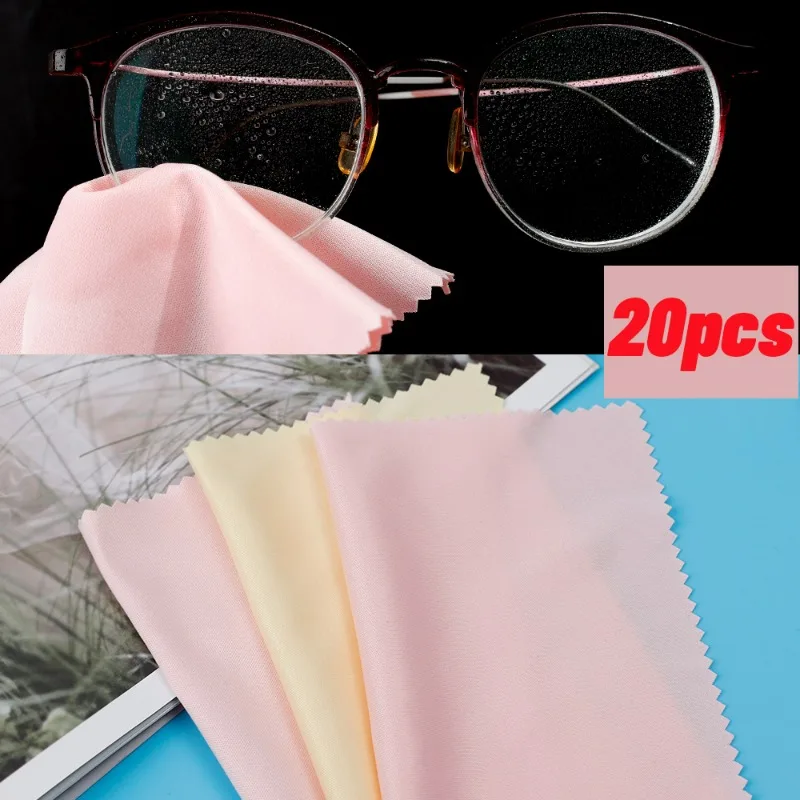 Soft Eyewear Cleaner Cloth, Fashion Square para óculos Ferramentas de limpeza, Fibra superfina, Alta qualidade