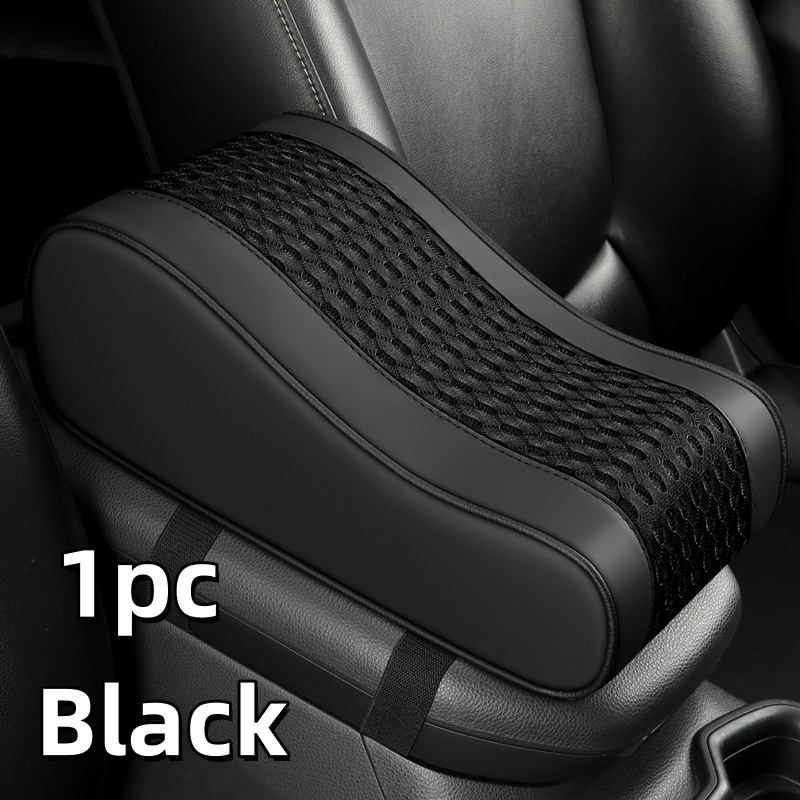Almofada Protetora de Apoio de Braço para Console Central de Carro com Malha Grossa e Curvada, 7cm de Altura, com Armazenamento e Conforto para o Interior do Veículo