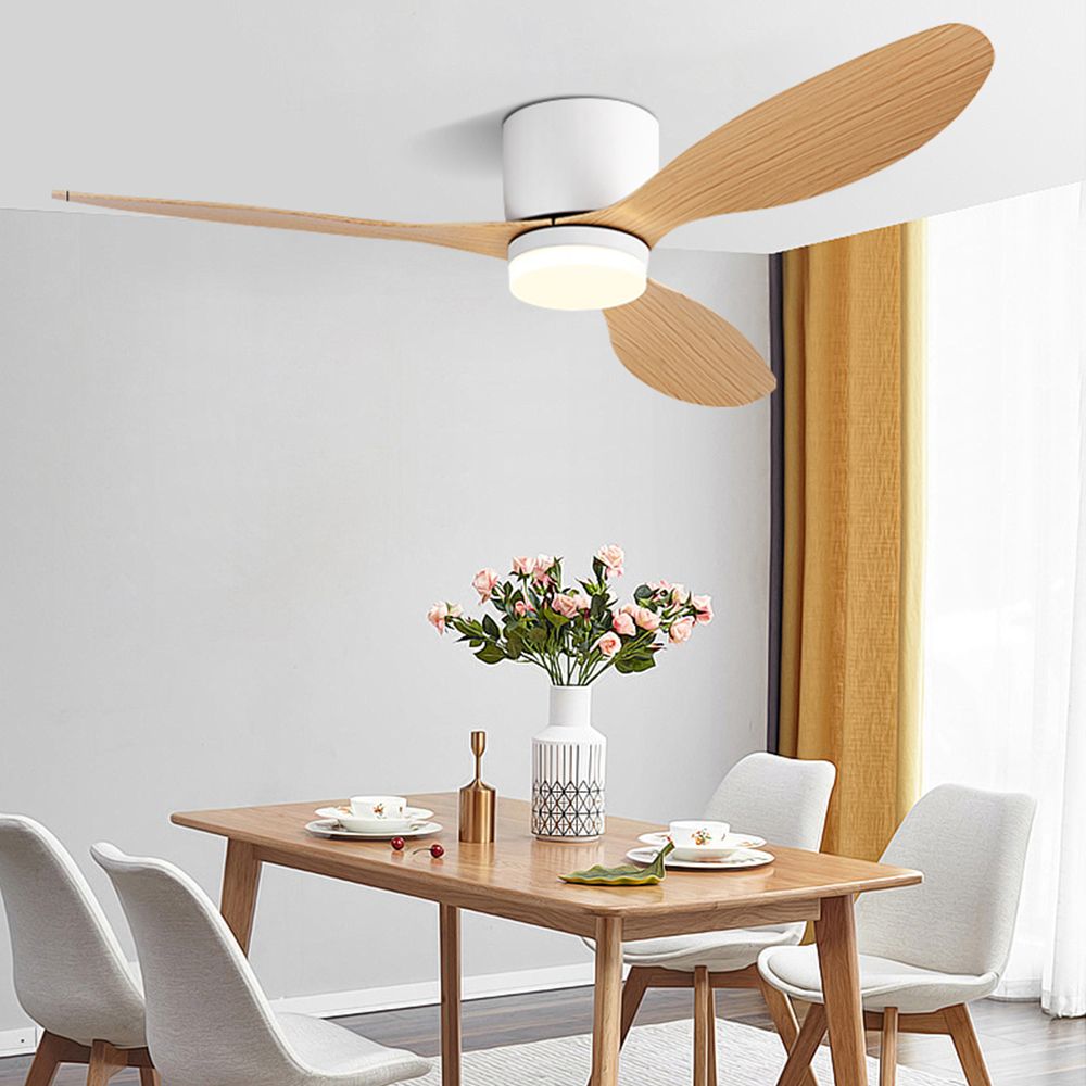 42/52 In Sealing Lamp Ceiling Fan With Led Light 6-Speed Reversible Dc Motor Dimming Remote Control For Dining Room 110–220V