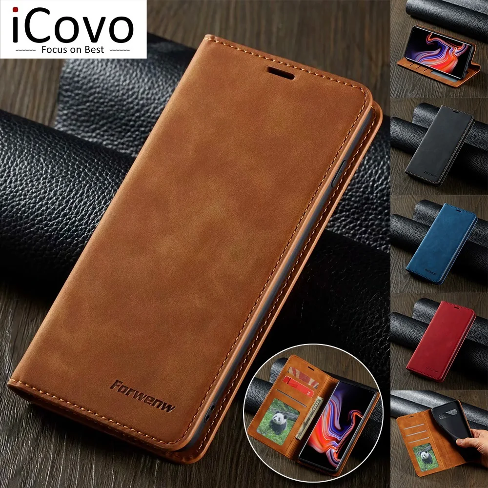 Ультратонкий кожаный чехол для Samsung A71 A51 A72 A52s A12 A21s S10e Note 20 S21 Ultra S20 FE S10 Plus Flip Cover A70 A50 S9 S8 S7