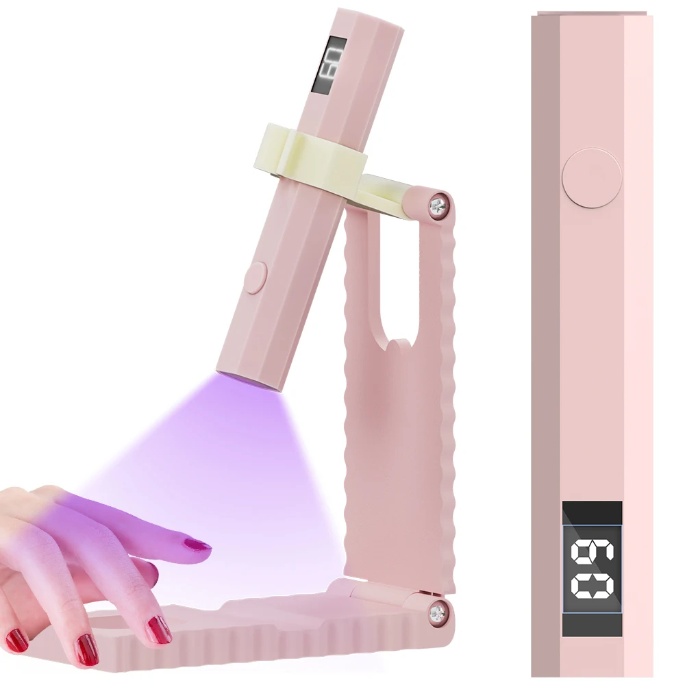 Lámpara de Uñas UV LED HOMEFISH con Base Ajustable e Indicador LED, Secador de Uñas Profesional para Curado Rápido y Uñas de Gel