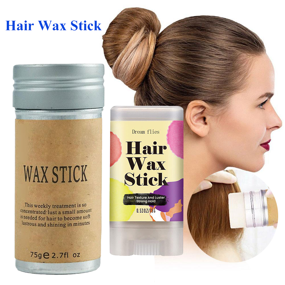 75g/15g ผมหัก Artifact Hair WAX Stick เจลครีมจัดแต่งทรงผมผม Frizz คงที่ Fluffy เด็กผู้ชายและผู้หญิงจัดแต่งทรงผม WAX