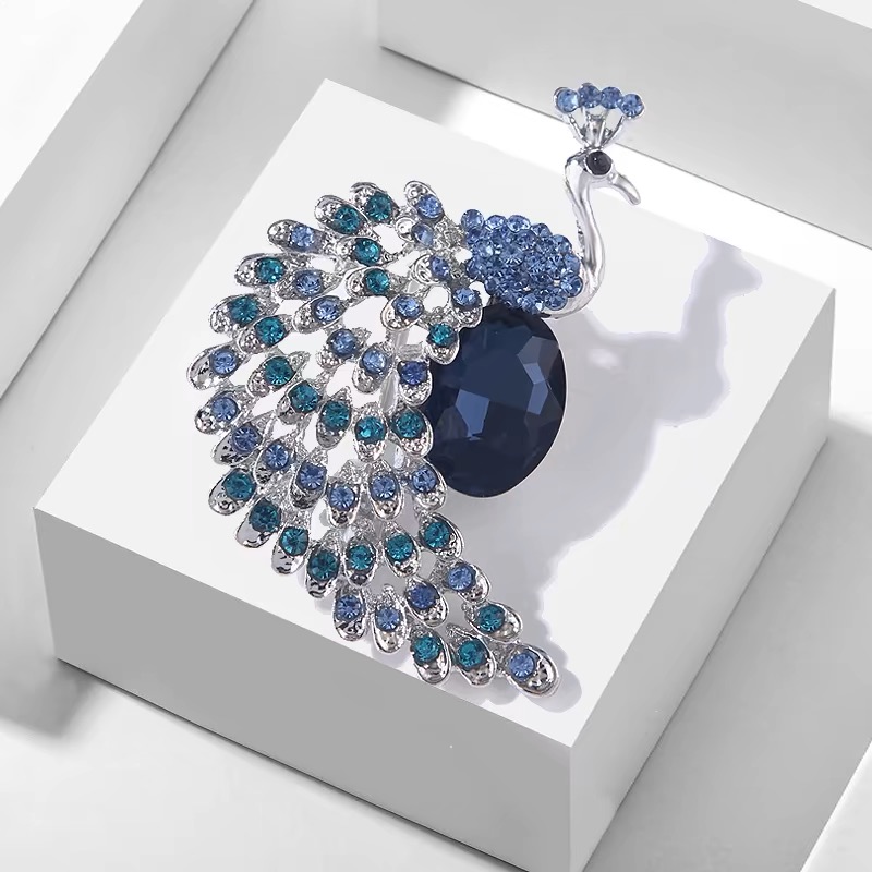 Rhinestone Paw Ptak Broszki Szpilki Biżuteria Bankiet Boże Narodzenie Elegancki Płaszcz Szpilka Biżuteria Akcesoria i Prezenty