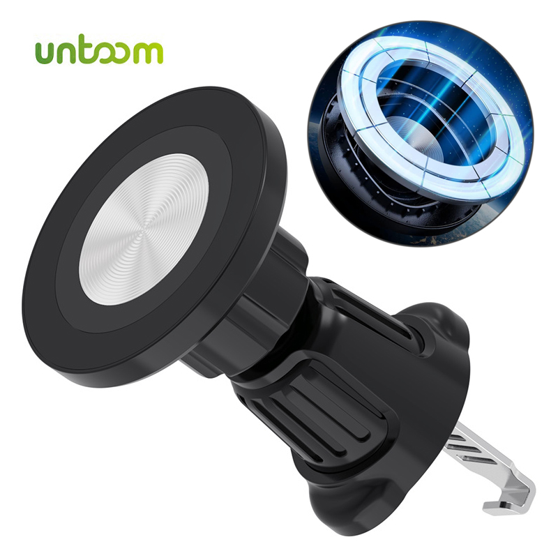 Untoom Magnetischer Auto-Telefonhalter mit Entlüftungsclip, kompatibel mit MagSafe, starker Magnet, Autohalterung für iPhone 15 14 Pro Max Samsung