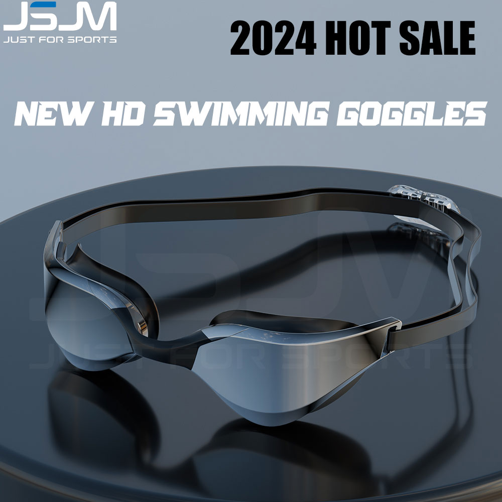 Jsjm novo estilo ajustável profissional óculos de natação adultos óculos de natação das mulheres dos homens profissional hd anti-nevoeiro óculos de silicone