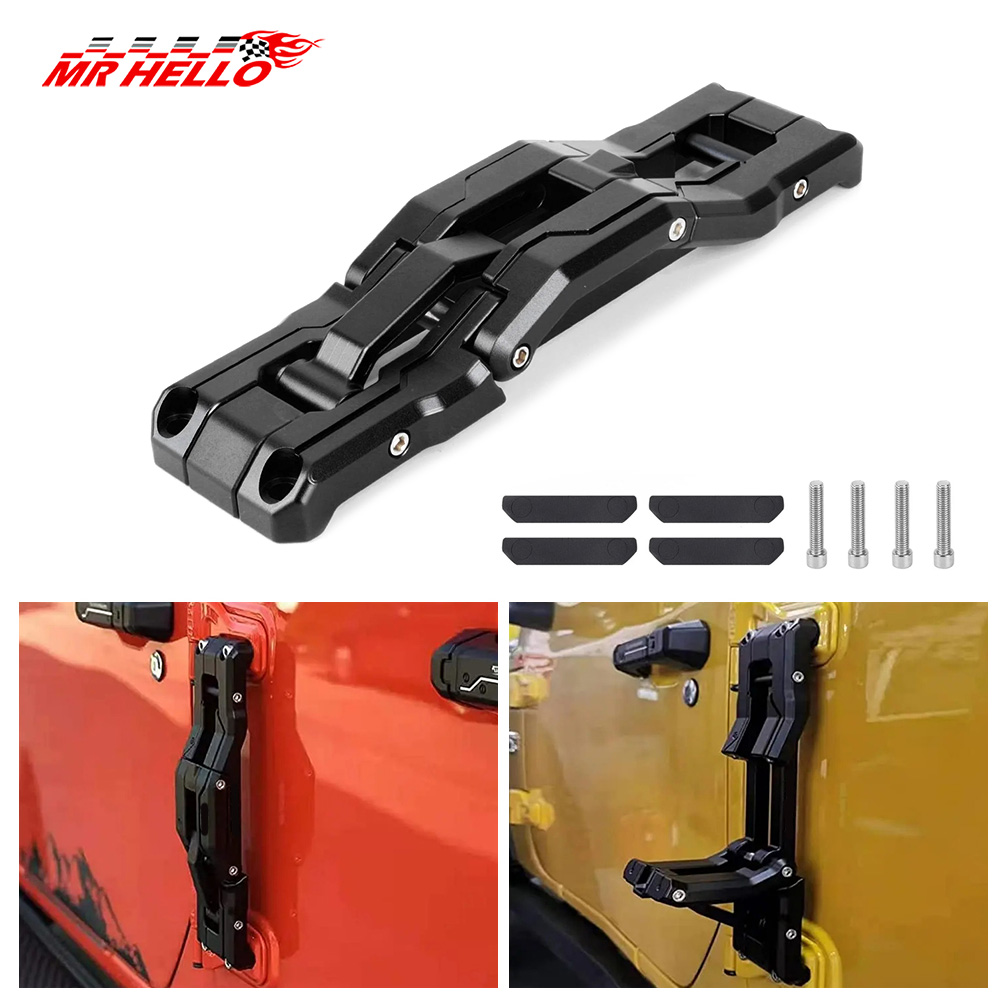 Алюминиевая Складная ножная педаль для Jeep Wrangler 2007-2018 JK JKU 2018-2020 JL JLU