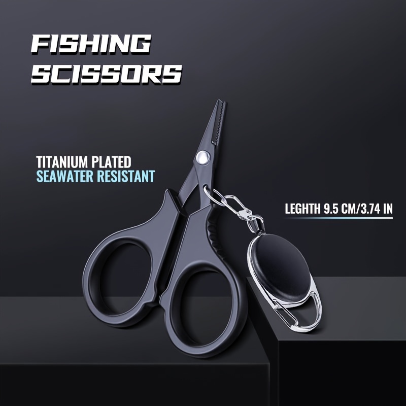 Aço inoxidável tesoura de pesca alicate corte pe trança linha cortador plies carpa acessórios pesca ferramentas