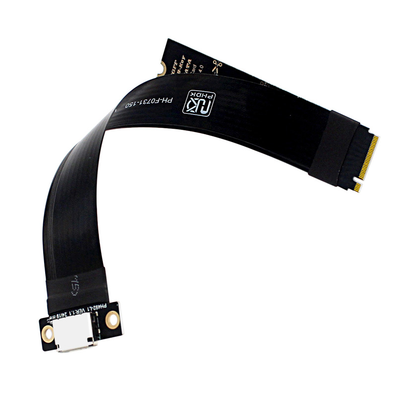 Przedłużacz M.2 NVME do Oculink 4i do karty graficznej SSD Adapter M2 M Key do SFF-8612 Kabel PCIe 4.0 Gen4 do laptopa stacjonarnego
