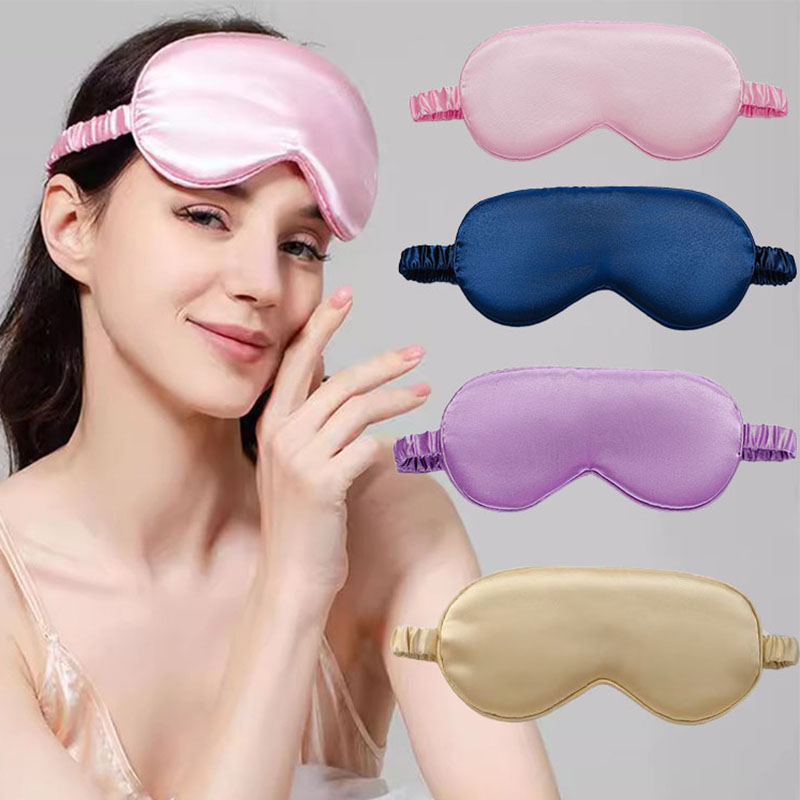 1pcs Imitated Silk eye cover mask Sleep eyes mask Comfortable Soft eye cover sleep night mask Sleeping Shield Care Tools SMYZ006