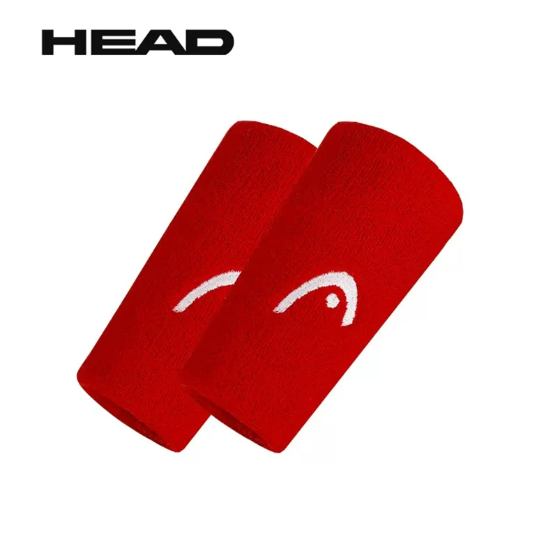 Теннисный браслет HEAD, спортивный браслет для бадминтона, хлопковый удобный нескользящий браслет для протирания пота