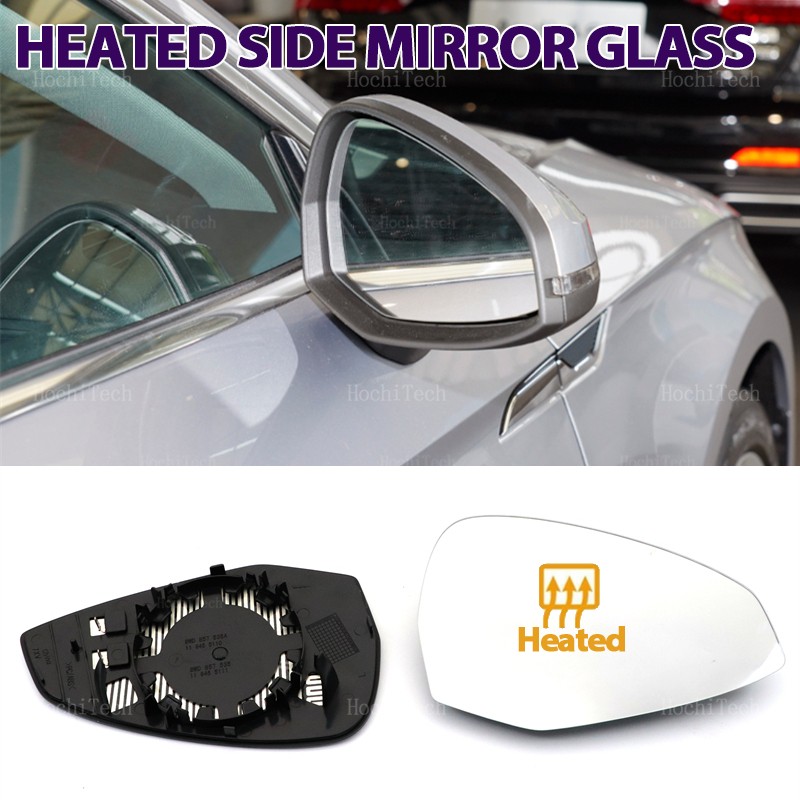 For Audi A4 S4 RS4 RS 4 B9 A5 S5 RS6 RS 5 2016 2017 2018 2019 2020 2021 2022 2023 Left or Right Heated Side Mirror Glass Lens
