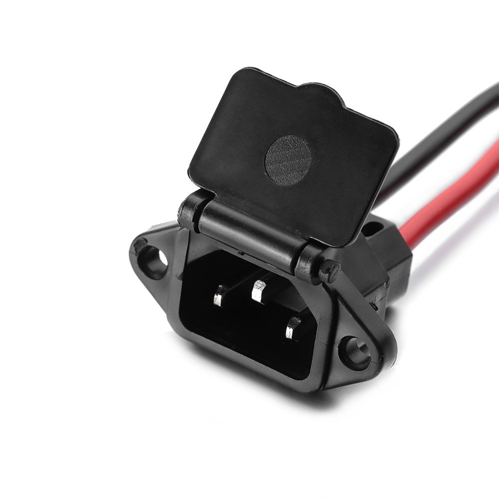 Enchufe de carga de batería de bicicleta eléctrica, Conector de coche eléctrico, enchufe de carga Universal, tres cables verticales de 12AWG para vehículo de 36V y 48V