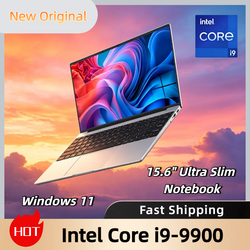 Portátil para Juegos de 15.6 Pulgadas 2026, Windows 11, Intel Core i9 9900, 32GB RAM, 2TB SSD, 1920x1080 HD, Ultra Delgado, para Jugadores y Oficina