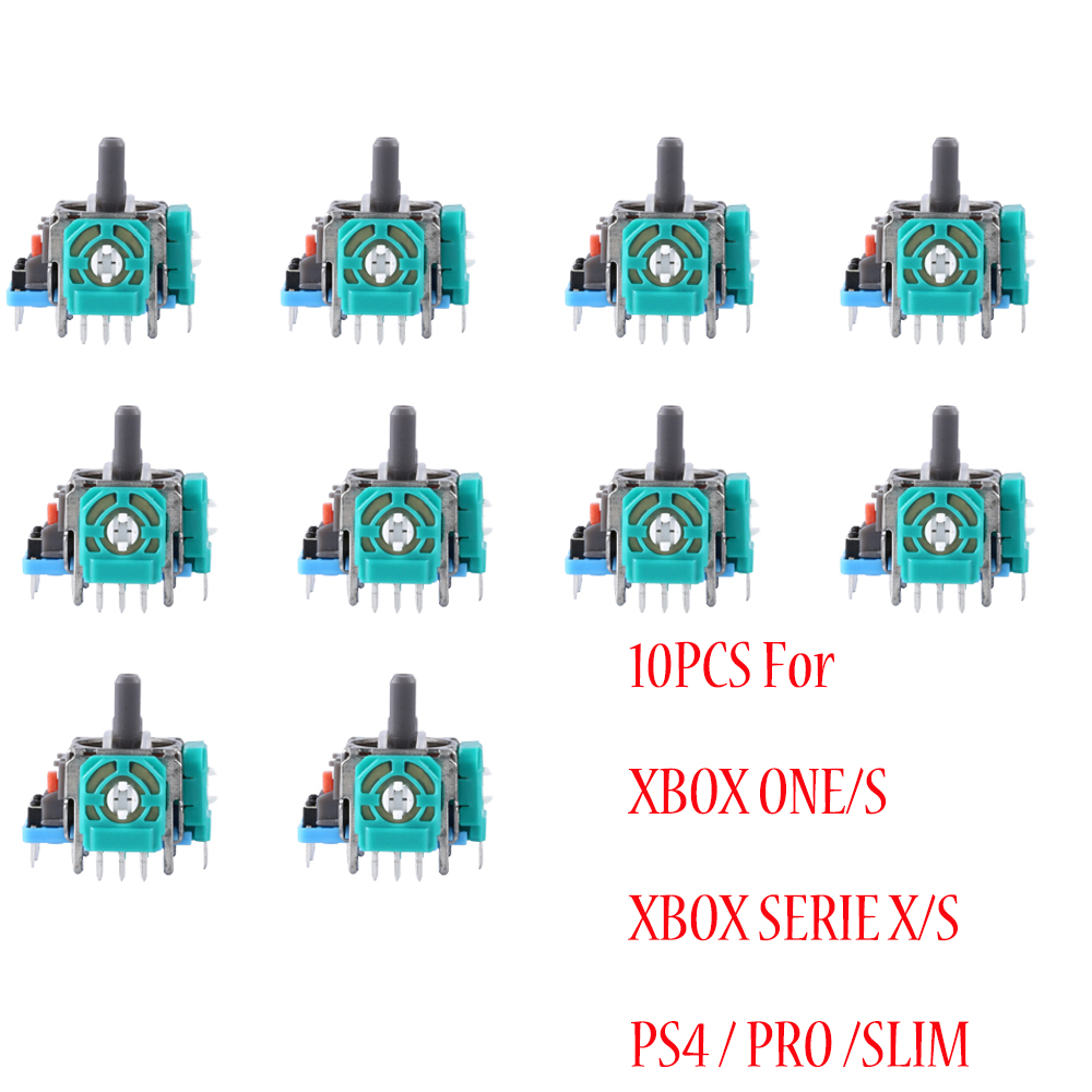 10 Buah Potensiometer Modul Sensor Pengganti Joystick Analog 3D untuk Ps3 Ps4 Ps5 Xboxone 360 Seri S/X Suku Cadang Perbaikan Pengontrol