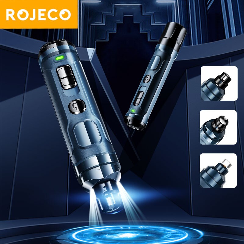 Cortauñas eléctrico ROJECO N30 para perros, molinillo de uñas para perros, cortaúñas profesional recargable para mascotas, cortador de garras para gatos, aseo