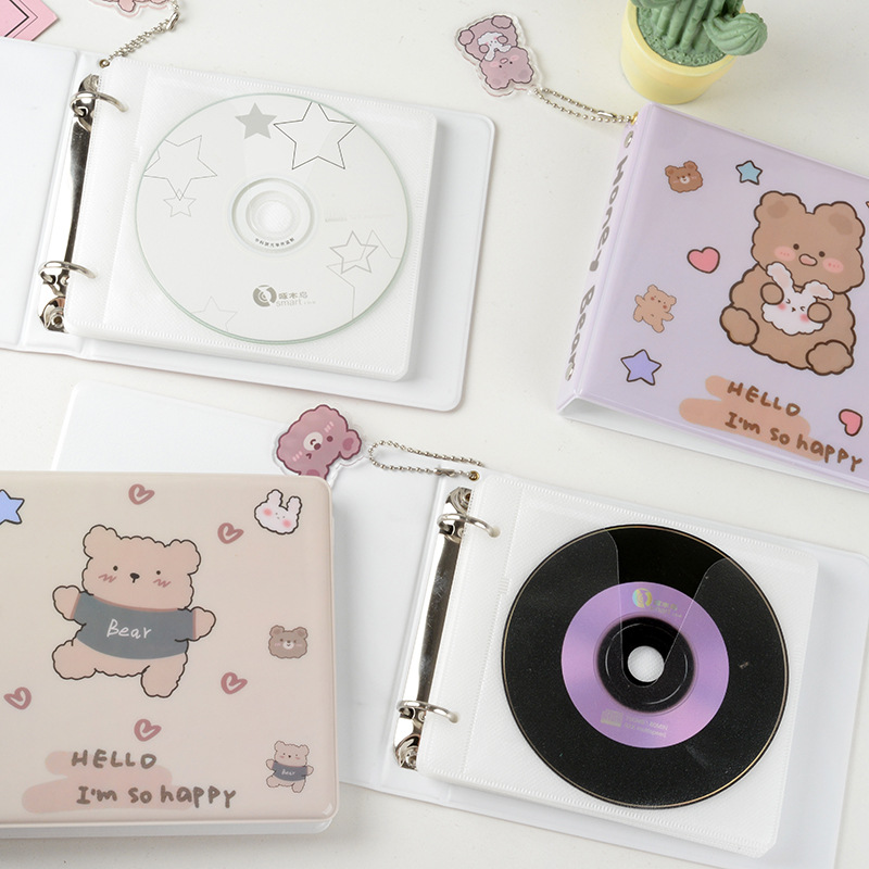 20 ความจุ Hard CD Case ผู้ถือแบบพกพาพกพา DVD Binder Home Album Organizer
