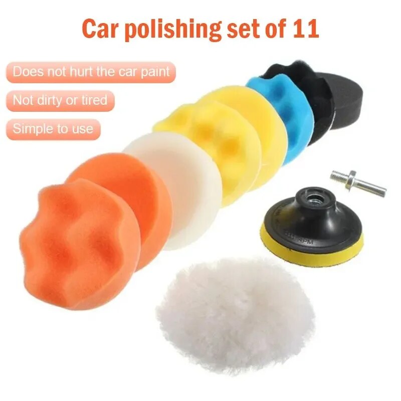 Polieren Schwamm Platte Set Nachahmung Plüsch Wachsen Winkel Schleifen Reinigung Schwamm Rad Auto Schönheit Set Elektrische Bohrer Polieren