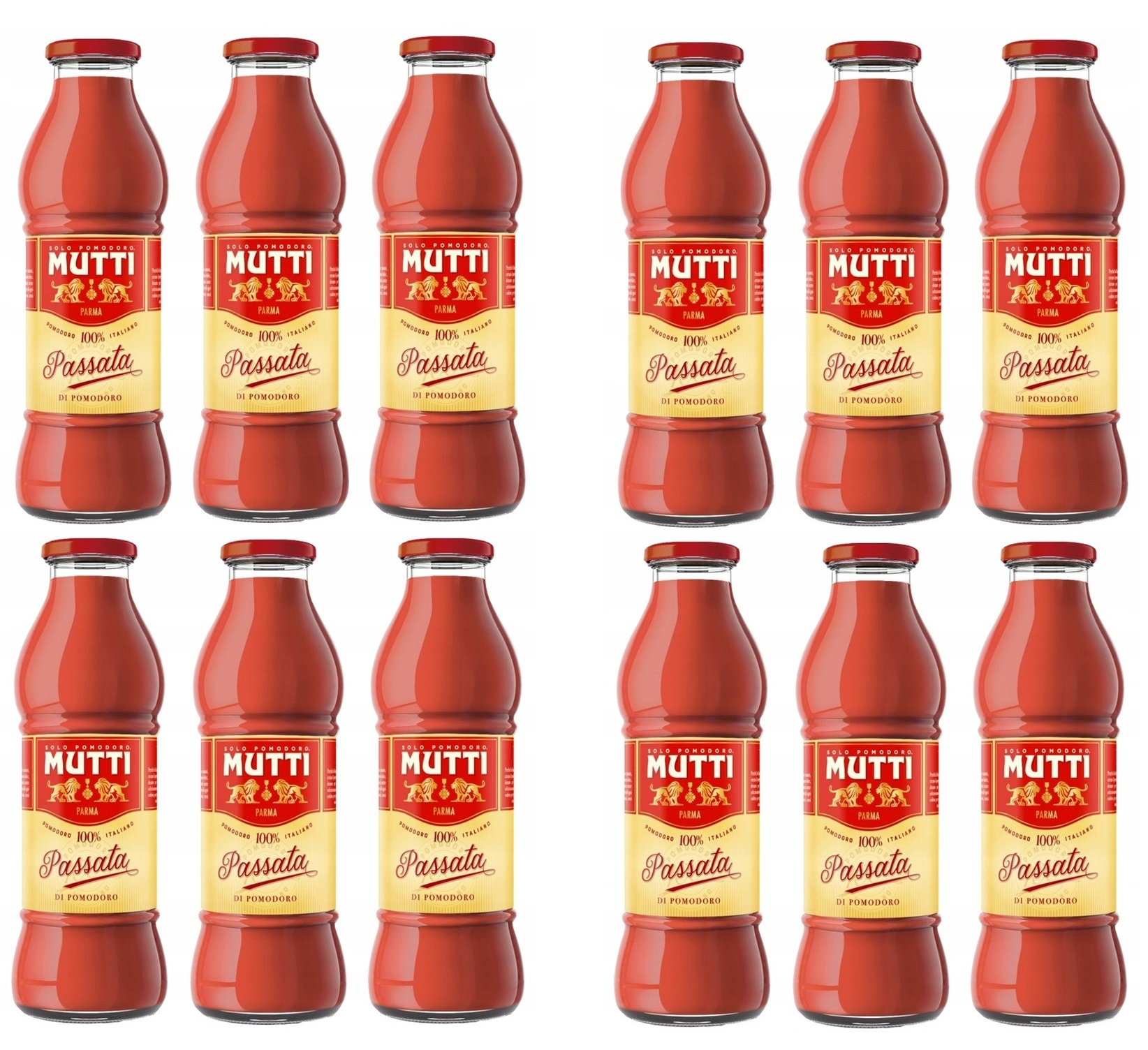Włoska passata pomidorowa - Mutti duża Zestaw 12x700g