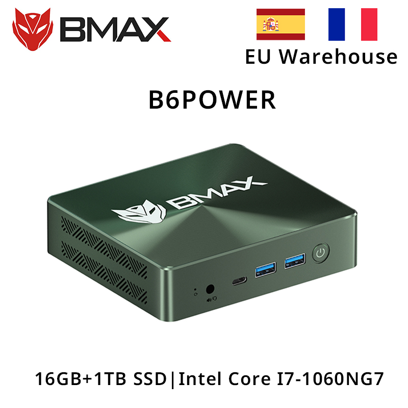 BMAX-Gods Plus / Pro Mini PC, Windows 11, Intel I3, I5, 16 Go de RAM DDR4, 512 Go SSD, WiFi 5, USB 3.0, USB 3, HDMI 2