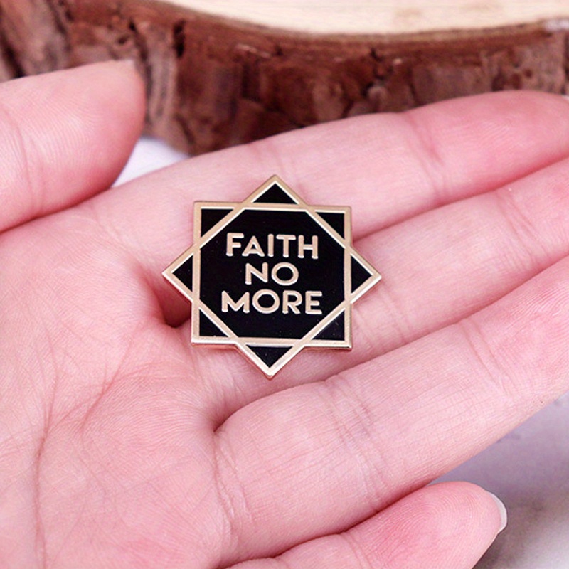 Insignia de banda "Faith No More", broche musical, mochila, joyería de solapa