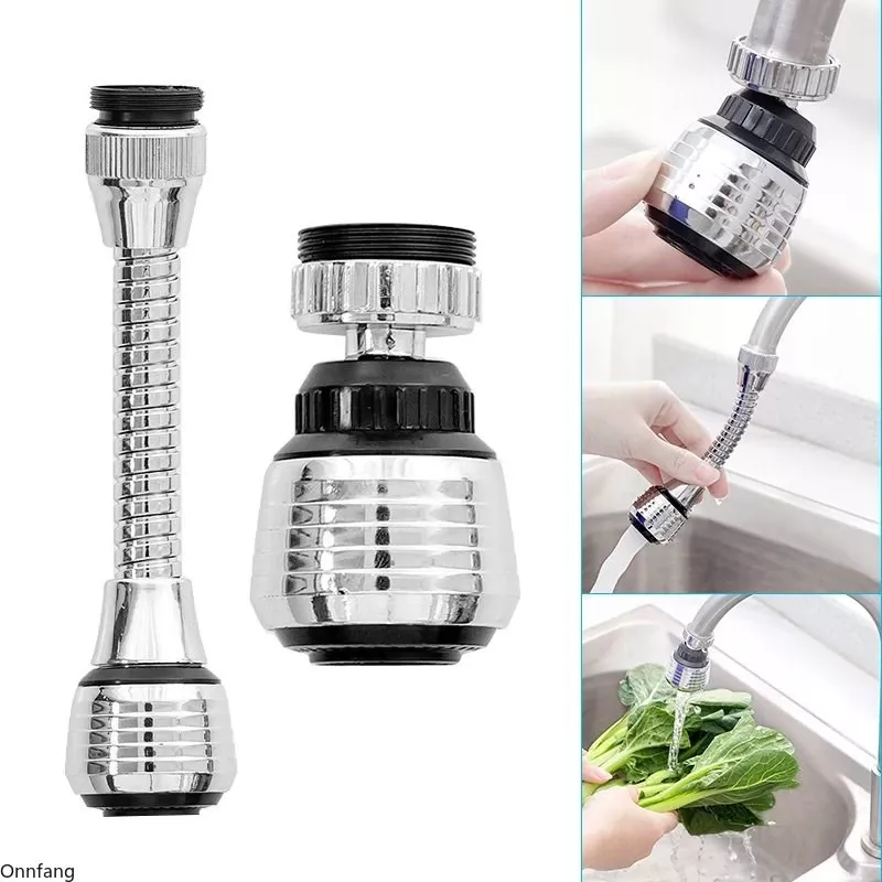 Tube d'extension de robinet d'économie d'eau, filtre de buse d'économie d'eau, robinet d'eau de cuisine, robinet d'évier, salle de bains, réglage à 360 degrés