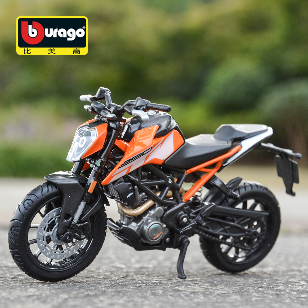 Bburago 1:18 KTM 250 Duke Druckgussfahrzeuge, Motorrad-Modellspielzeug zum Sammeln