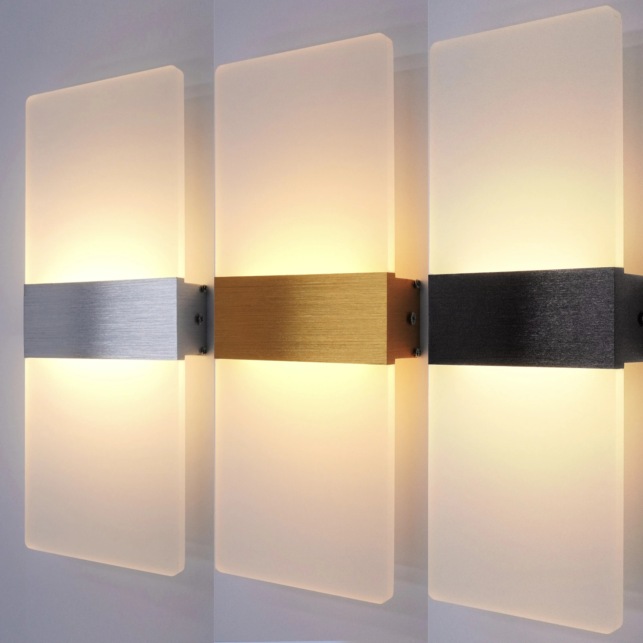 Moderne Wandkandelaars Led Wandlamp 6 W/12 w, Acryl Wandlamp Verlichting, Geschikt voor Woonkamer Gang Nachtkastje Decoratie