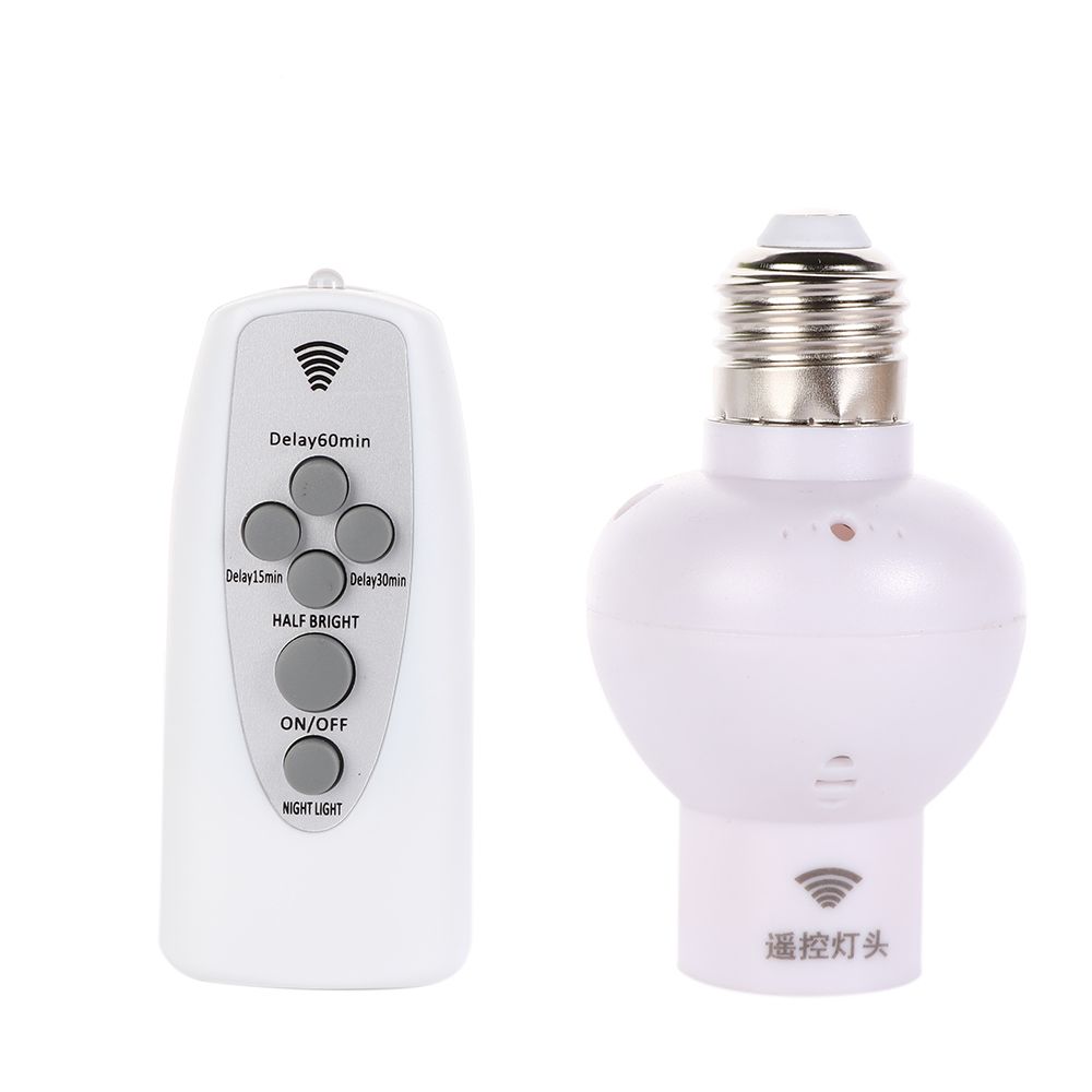 Bezprzewodowy uchwyt lampa zdalnie sterowana z możliwością przyciemniania E27 220V żarówka LED lampka nocna z timerem