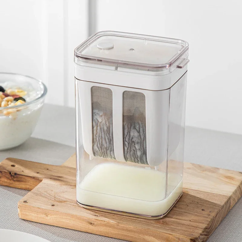 Yogurtera griega, filtro de yogur, colador de acero inoxidable, herramientas de separación de suero, separador de humedad de queso, accesorios de cocina