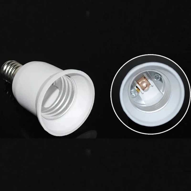 E14 Male to E27 Female Socket Extender, Bulb Base Adapter Converter for Recessed Lighting & Spotlights, 110V-220V