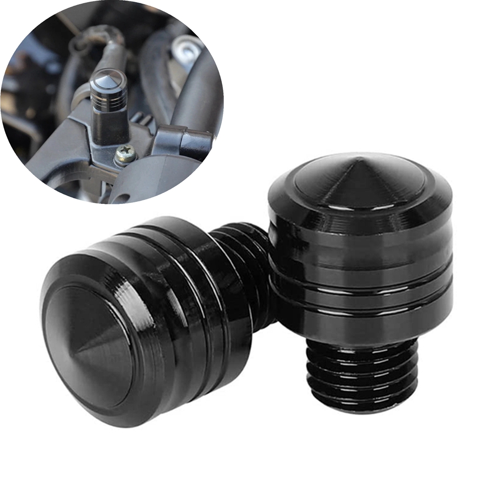 2 uds. Tapones de orificio para espejo retrovisor de motocicleta M10 M8 de 8 mm y 10 mm para Honda y Yamaha, tapas de cubierta, tornillos de montaje, accesorios