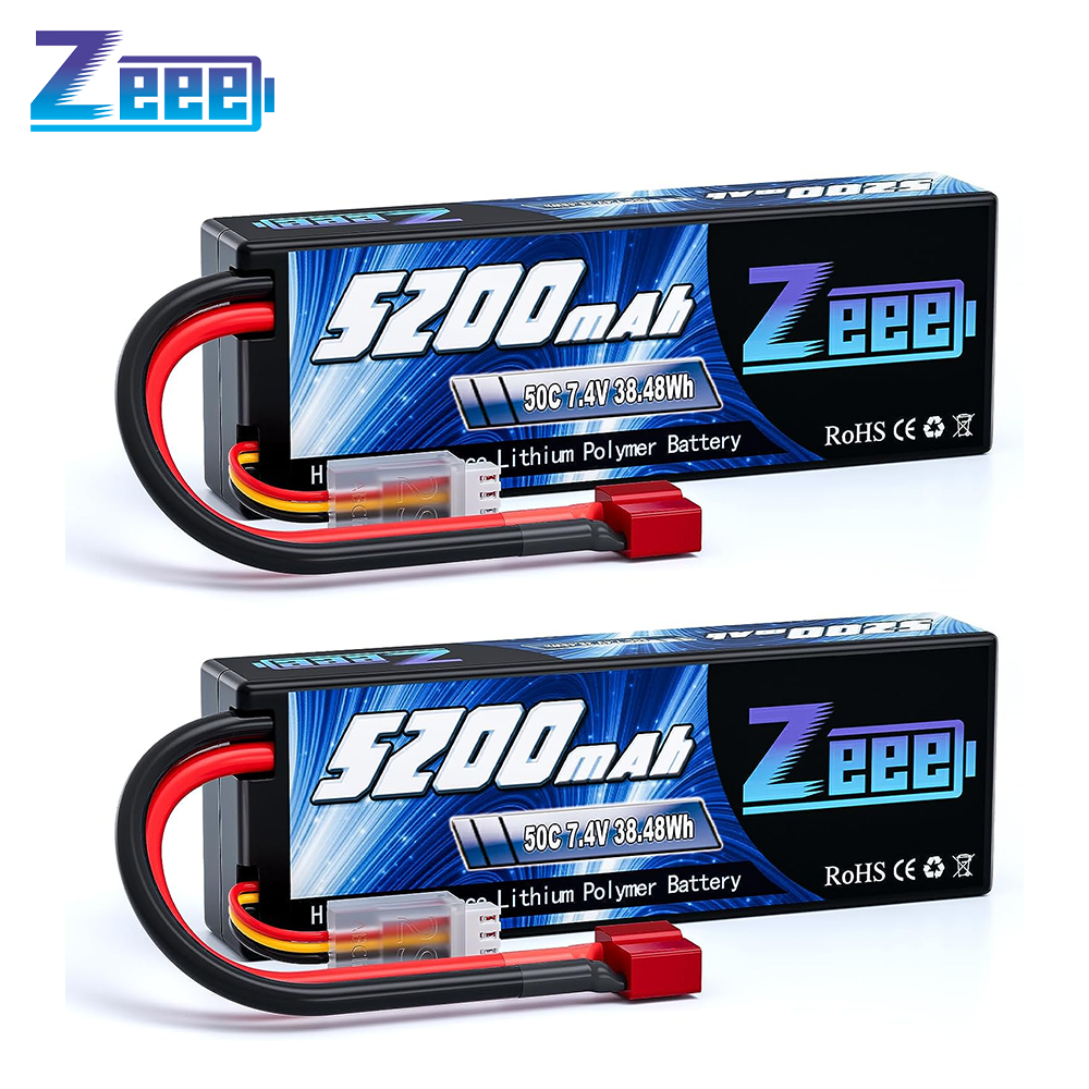 1/2 jednostki Zeee 5200mAh 7.4V 50C Akumulatory Lipo do samochodu RC 2S RC Akumulator Lipo z wtyczką T do samochodu RC Drone Ciężarówka Helikopter Łódź