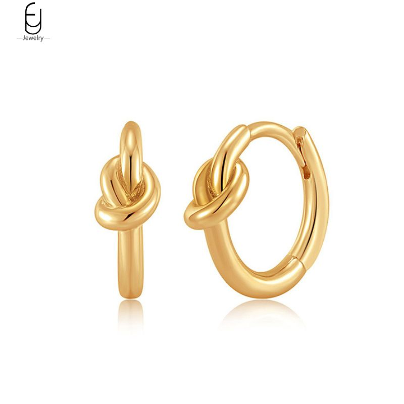 925 Stelings argent aiguille à la mode rétro Simple Huggies boucles d'oreilles pour les femmes cercle de mariage coréen bijoux accessoires cadeau