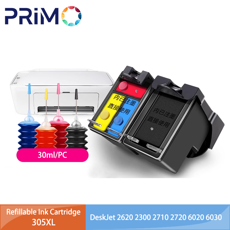 Многоразовый картридж 305XL, восстановленный для HP 305 XL, для HP305 DeskJet 2710 2720 2730 4110 4120 4130 4134 2320 Envy 6020