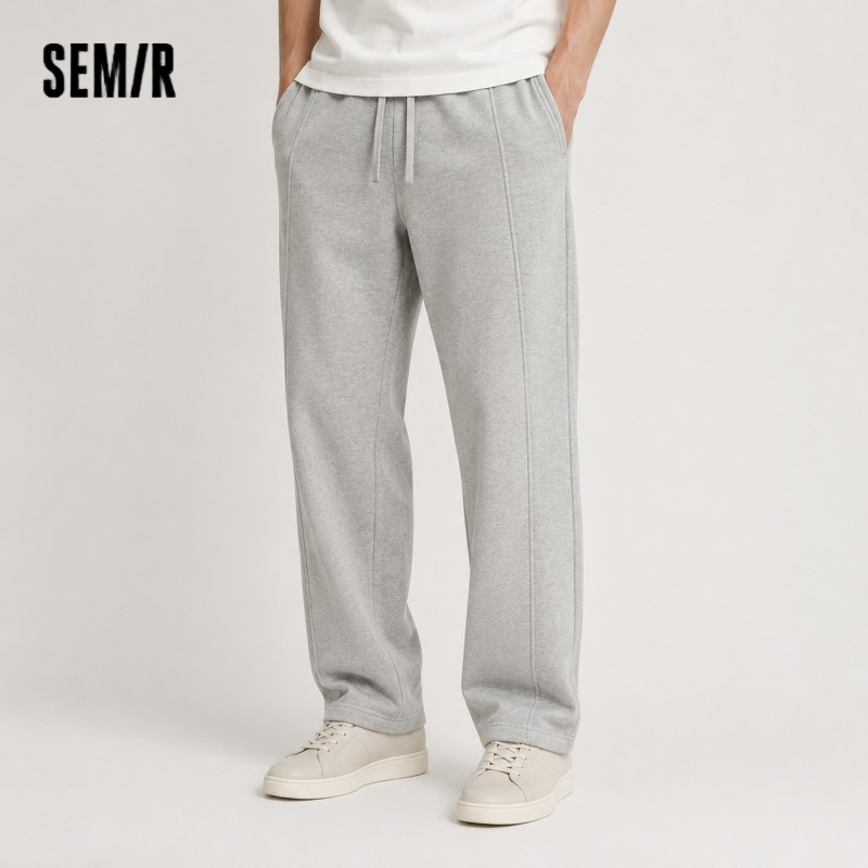 Semir повседневные спортивные штаны для мужчин, осень 2023, новые спортивные вязаные брюки, универсальные свободные прямые брюки унисекс, мужская и женская одежда