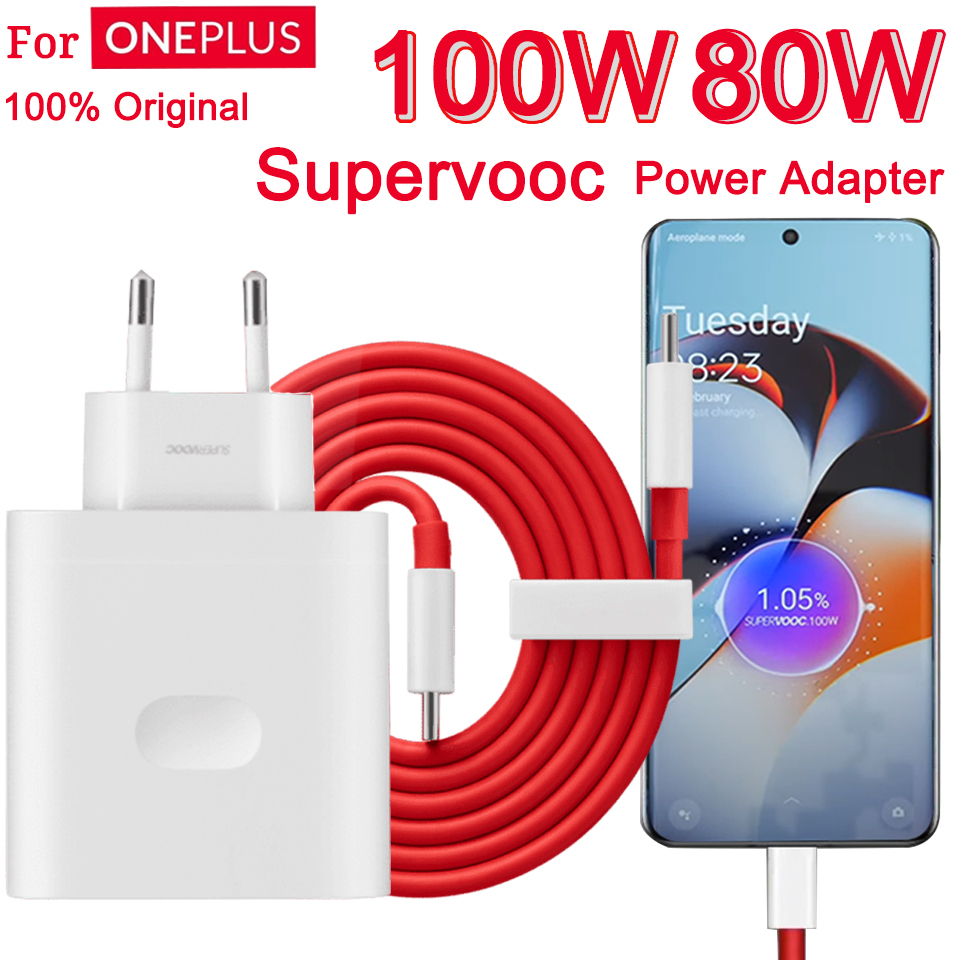 Оригинальное зарядное устройство Oneplus Supervooc, 100 Вт, адаптер питания типа A, супербыстрый кабель типа C для ЕС, США, 12 11 10 Pro Nord CE 3