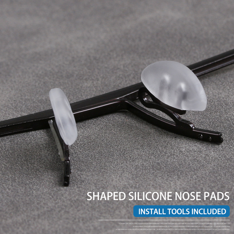 COLOR_MAX 5 paia di naselli morbidi e trasparenti push-in in silicone per cornici Porsche