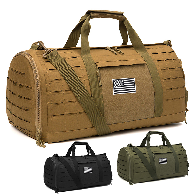 Sac de Sport 40l, sac de voyage tactique pour hommes, sac d'entraînement physique avec chaussures, basket-ball, sacs de week-end en plein air