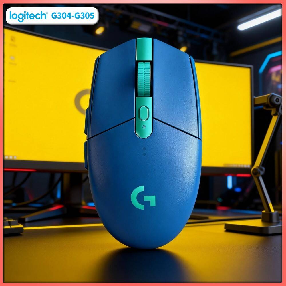 Logitech G304 LIGHTSPEED Wireless Mouse 12000 DPI HERO Sensor 1ms Latency 250hr Battery Lightweight Comfort Grip Users