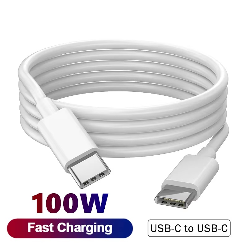 Nowy kabel USB-C do USB-C PD 100W, szybkie ładowanie, kabel do transmisji danych, kabel USB-C do USB-C do Huawei, Samsung, Xiaomi, iPhone, iPad