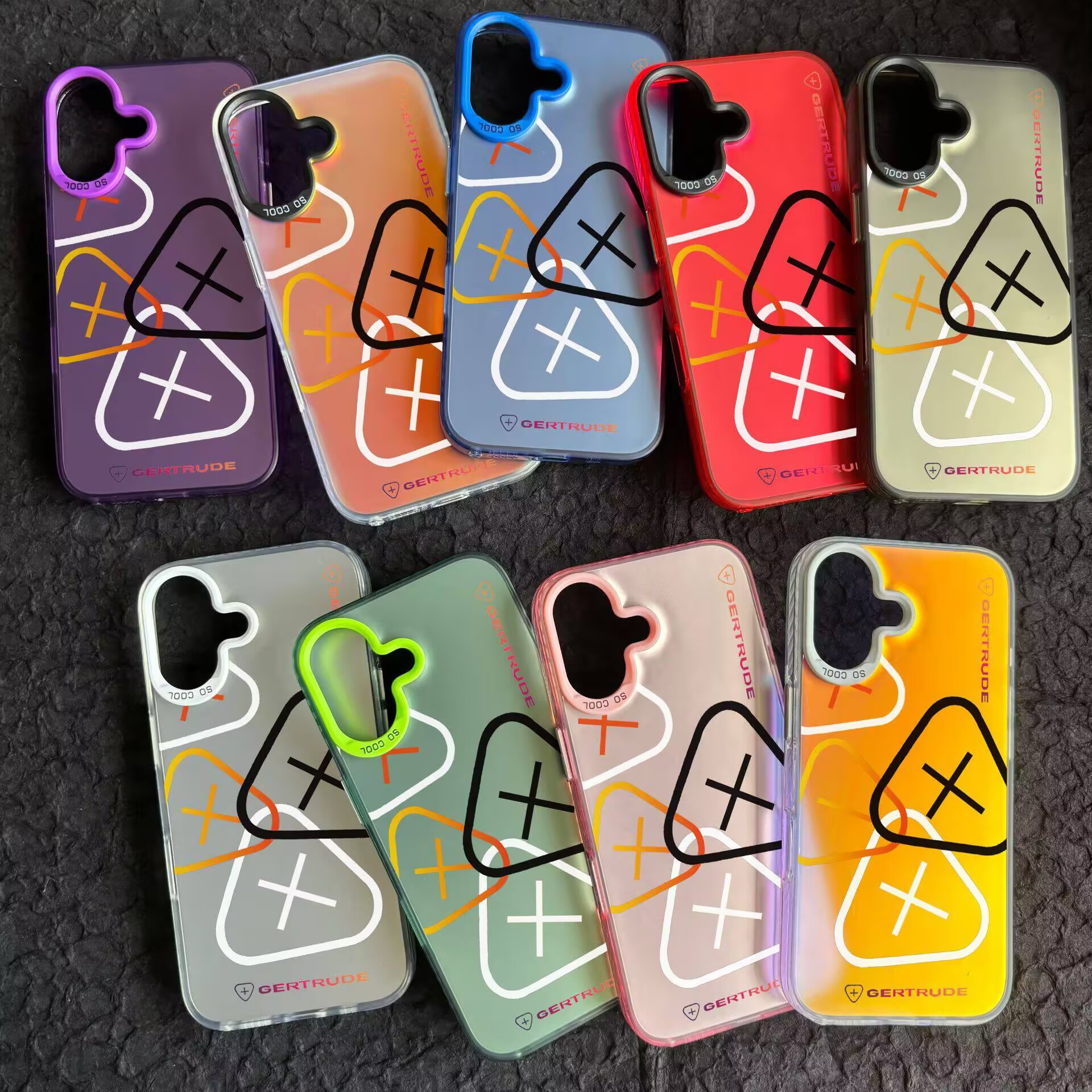 Coque de téléphone g-gertrudes, jolie coque arrière mate Anti-chute pour iPhone 16 15 14 13 12 11 mini Pro Max X XR XSMAX 8 7 Plus