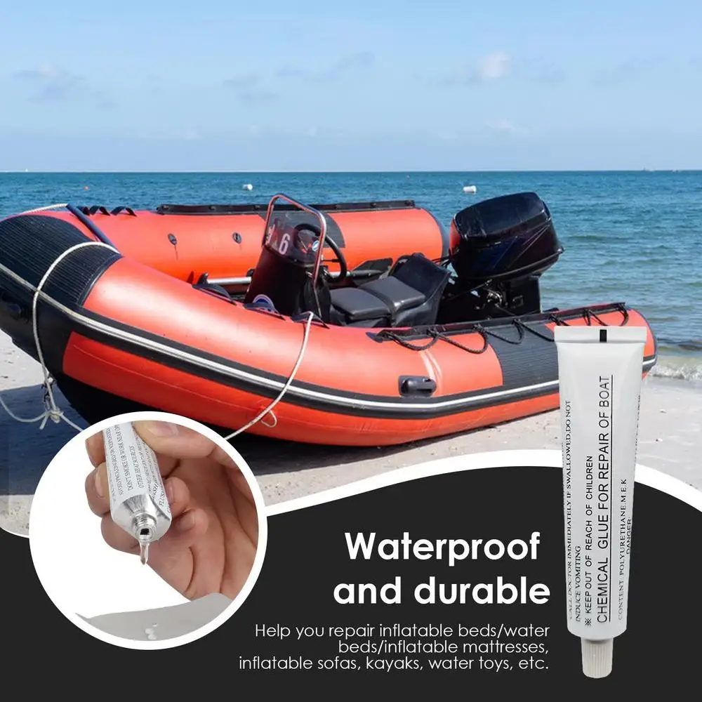 PVC Inflatable Boat Strong Repair Glue Puncture Repair Patch Glue Repair Kit Kayak Patches Glue Swimming Pool Accessories