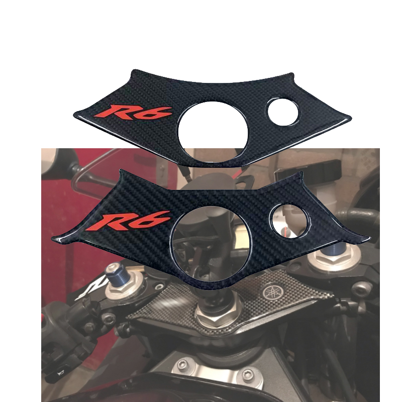 Dla Yamaha YZF R6 R6S 1998 1999 2000 2001 2002 motocykl zbiornik ochrony płyta widelec odznaka kierownicy uchwyt pokrywa naklejka naklejka