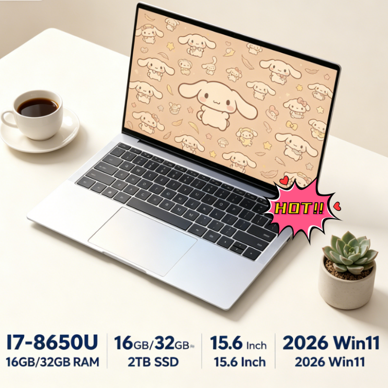 Portátil Empresarial Ultra Delgado Premium 2026 de 14.1 Pulgadas, I9-9900 Intel N3700, Win11, DDR4 16GB/32GB RAM, 2TB SSD