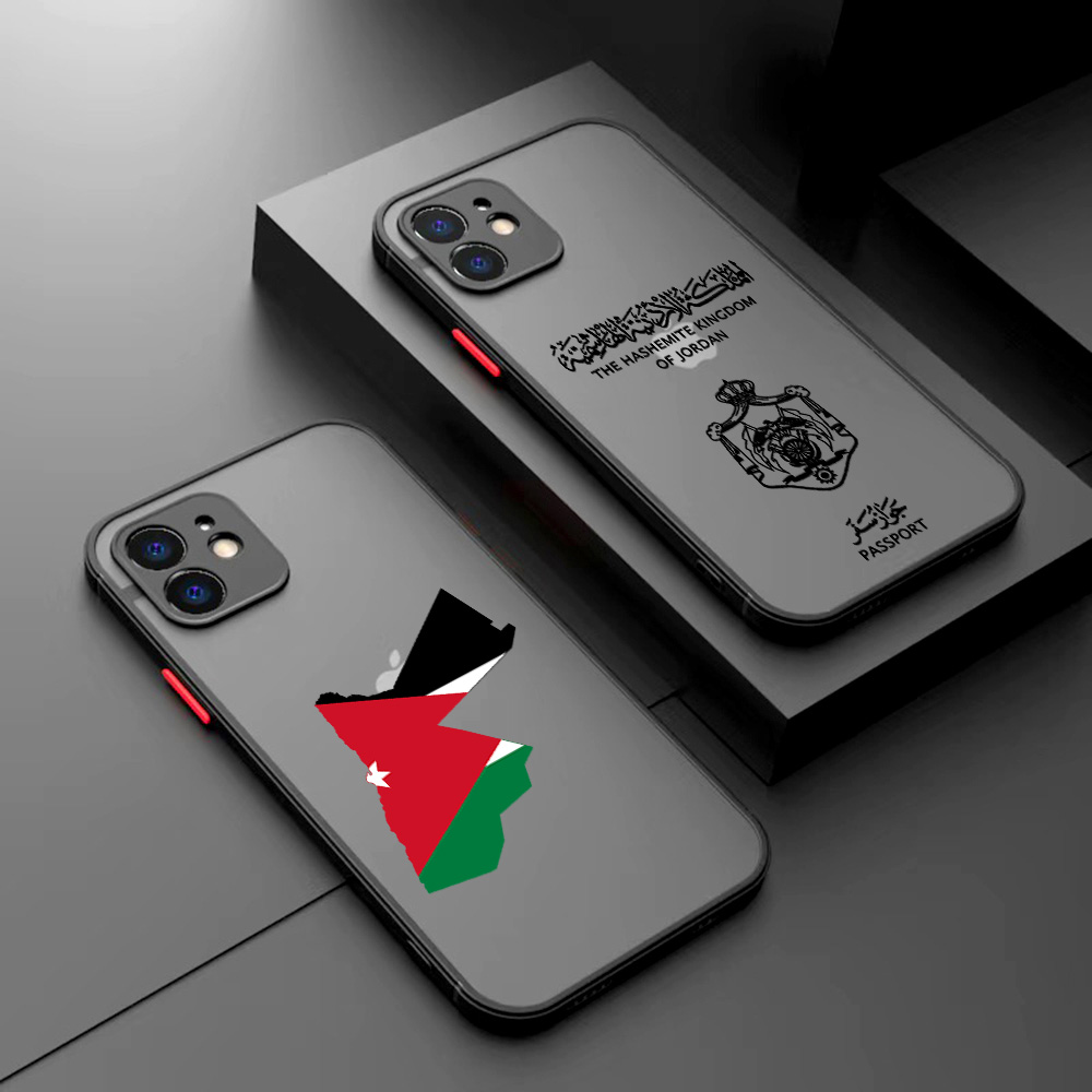 Jordan paspoort telefoonhoesje voor iPhone 16 15 14 13 12 11 Mini Pro Max X XR XS Max 7 8 6 6s Plus Matte Clear Back Cover