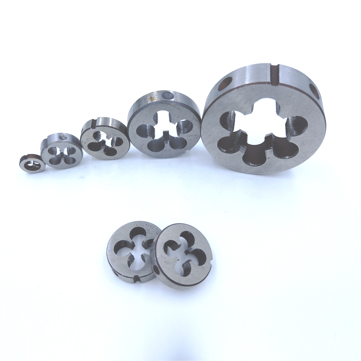 1pc 1/4 - 28 32 36 40 20 24 27 unc uns unf unef mão direita morrer rosqueando ferramentas dos eua para fazer à máquina do molde 1/4"