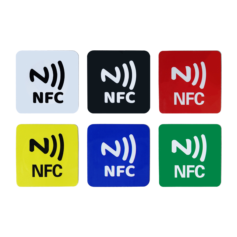 RFID 13,56 Mhz Ntag213 pegatina regrabable etiqueta antiinterferencias de Metal NFC tarjeta de etiqueta de ficha de llave grabable