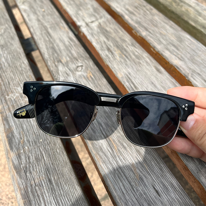 Tinif-Lunettes de soleil Johnny Depp LemRish pour hommes et femmes, alliage d'acétate, lunettes de créateur vintage, marque de mode, haute qualité