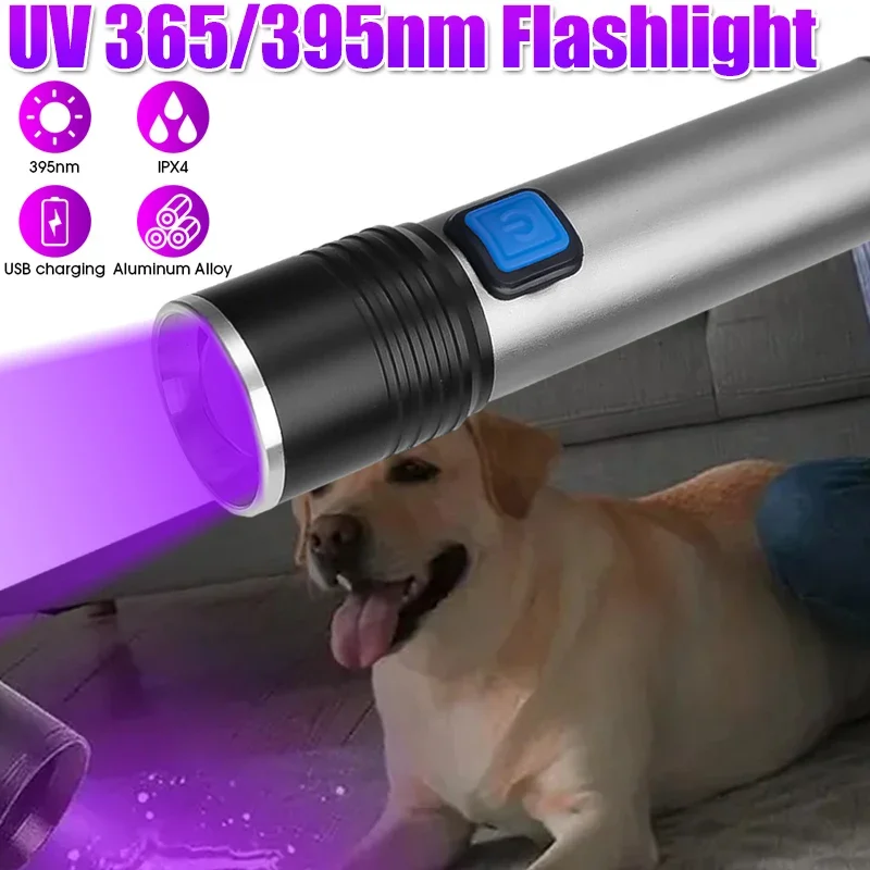 395nm UV-Taschenlampe fĂŒhrte tragbare Mini-Hand-UV-Taschenlampe fĂŒr Haustier flecken gegen FĂ€lschungen