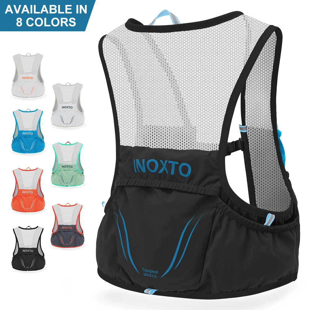 INOXTO-Chaleco de hidratación ligero para mochila de correr, adecuado para bicicleta, Maratón, senderismo, ultraligero y portátil, 2.5L